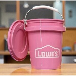 Lowe's Mini Bucket Pink w/ Lid – Rare Color